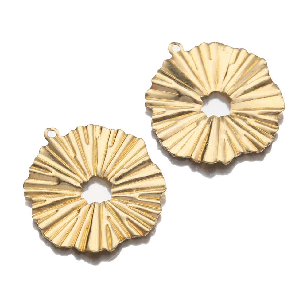 Ethnic Fashion Jewellery - 20pcs/Lot Brass Sun Flowers Charms Drop