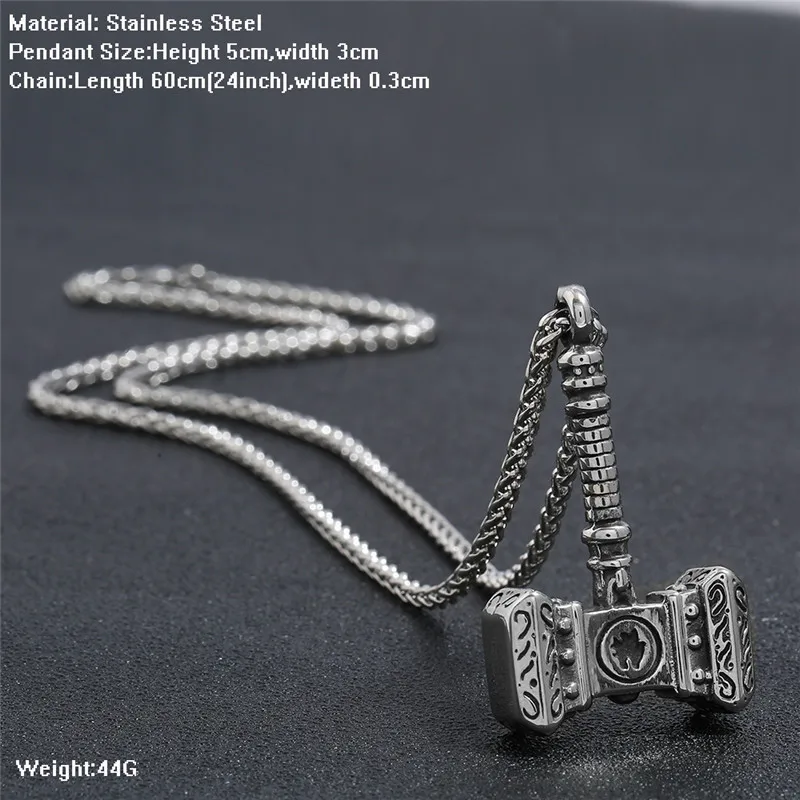 Thor Hammer Necklace NORRON Su - Ethnic Fashion World 评论和价格